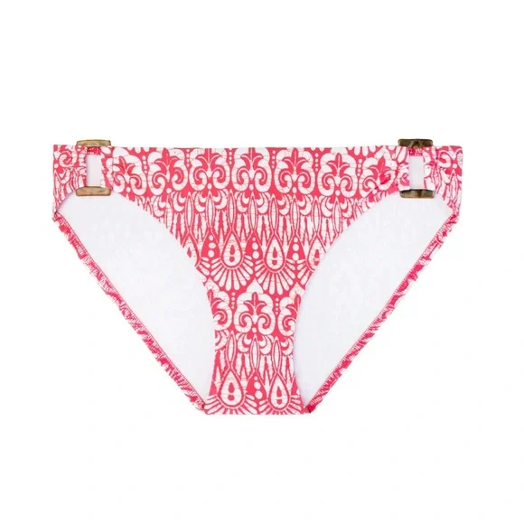 NEW Helen Jon Halter top & Hipster bikini bottom Island Batik Pink